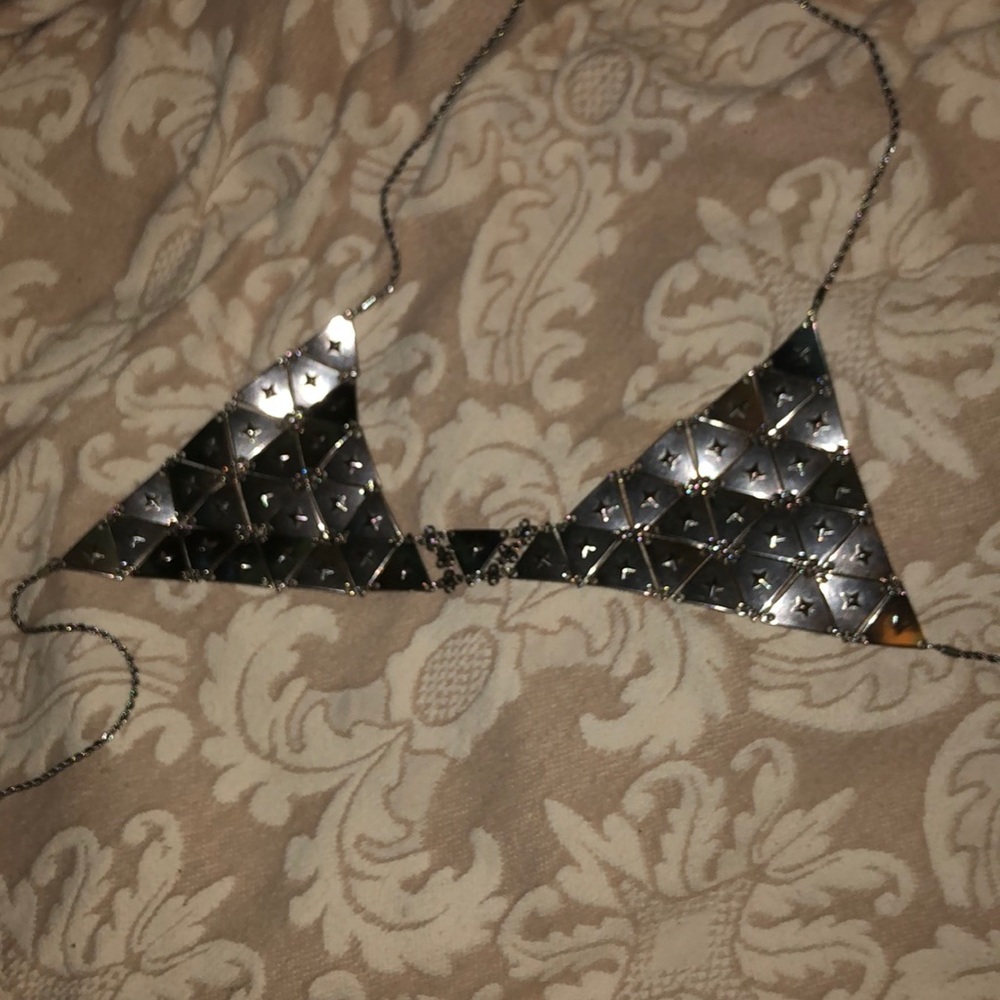 Chain link bikini top